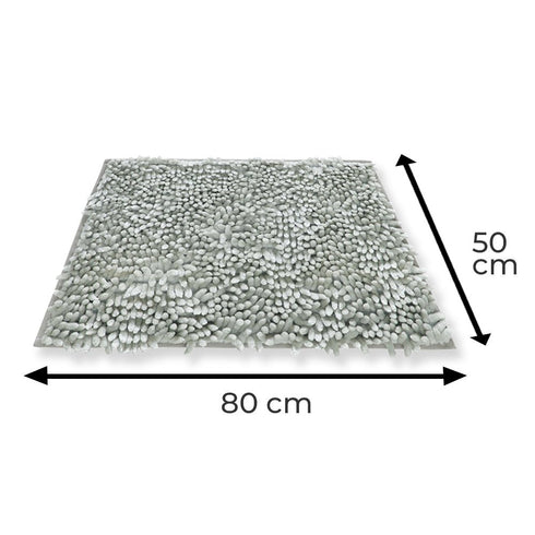 Glaze Silver Bathmat